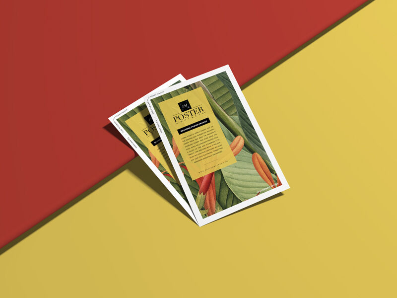 Two Posters Mockup Above Each Other