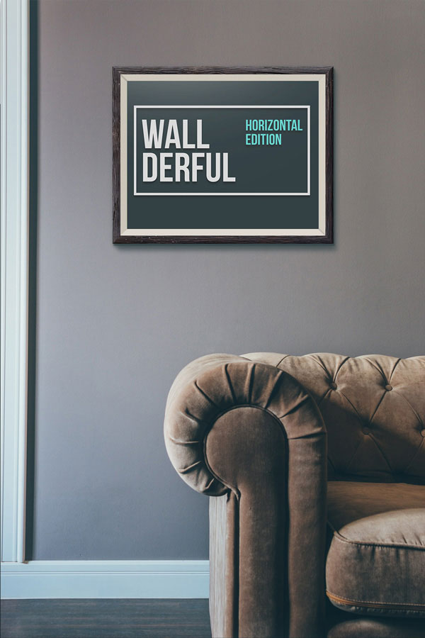 Mockup of a Frame on the Wall