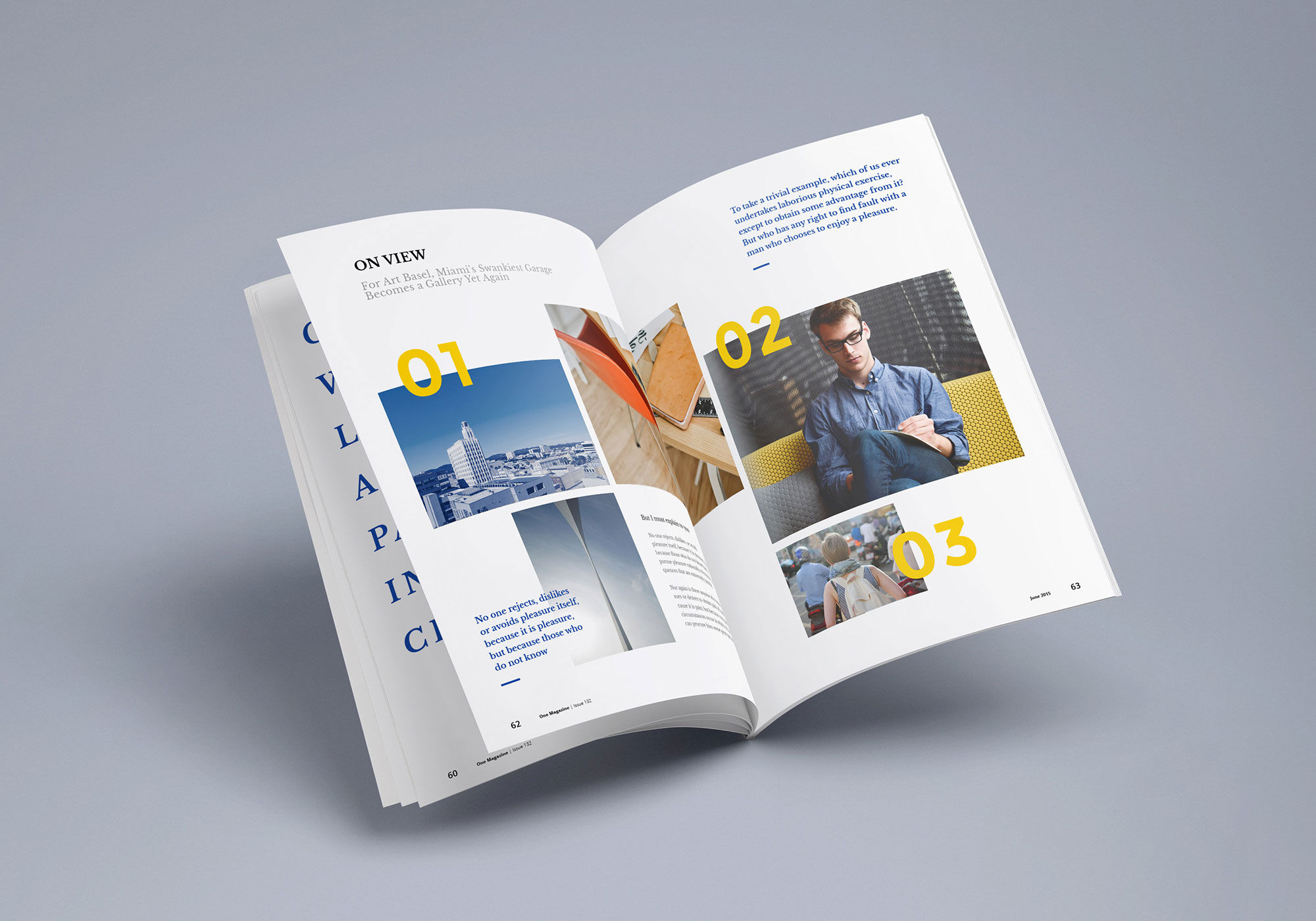 Mockup Featuring Photorealistic Gravity Defying Magazine