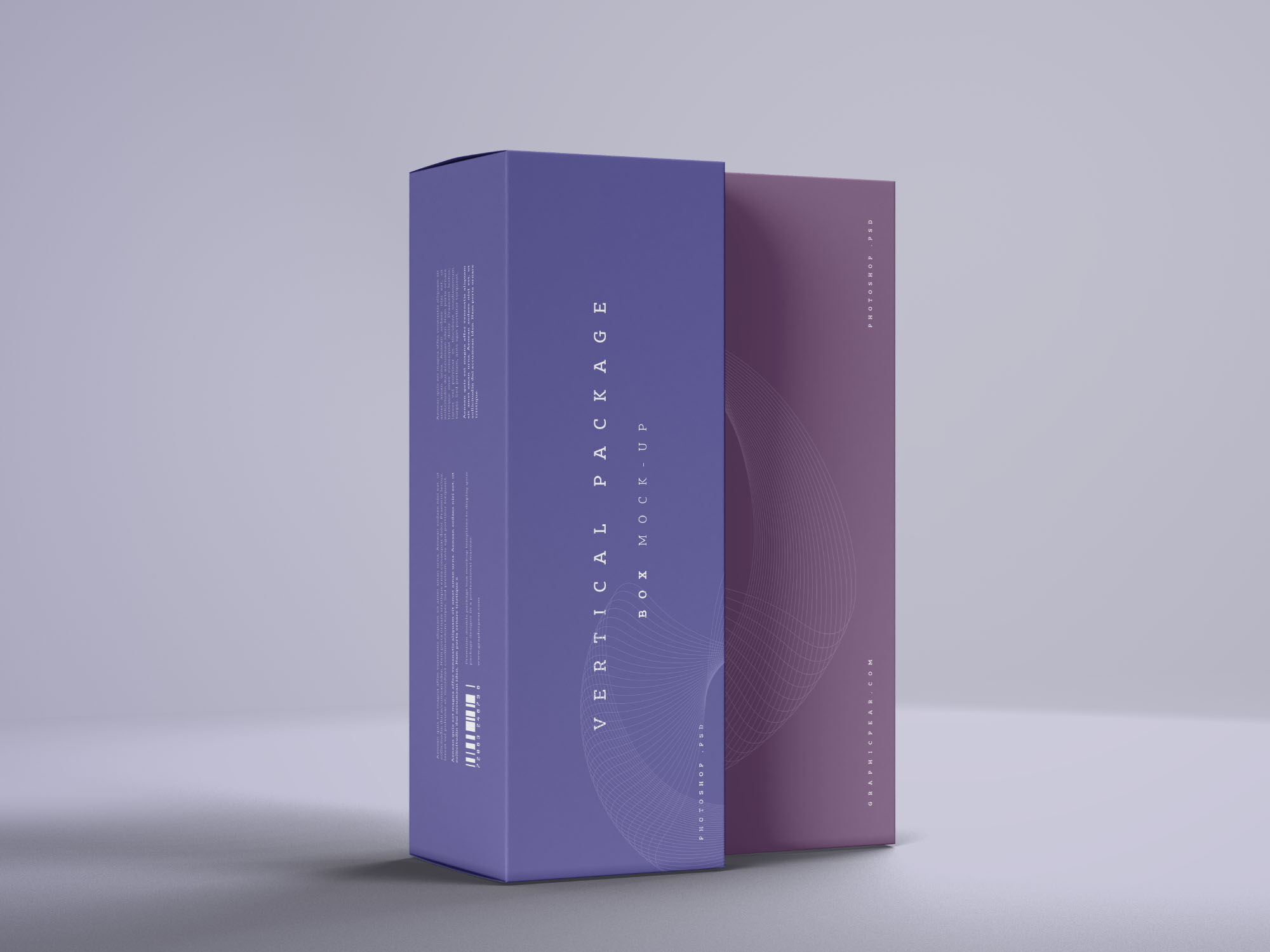 Vertical Package Boxes Mockup