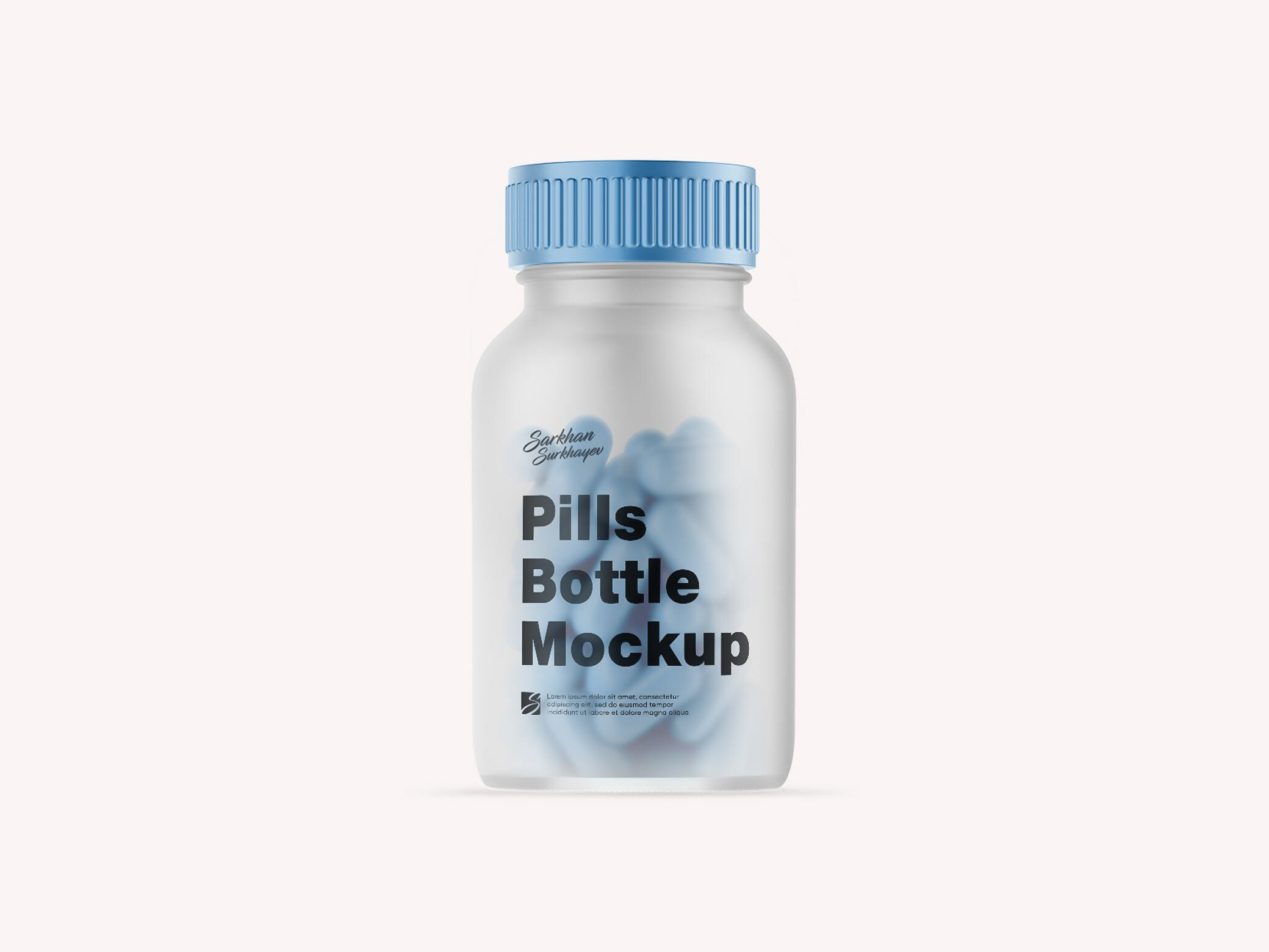 Modifiable Medicine Bottle Mockup preview