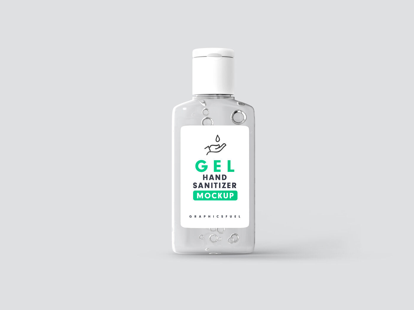 Opaque Simple Sanitizer Bottle Mockup