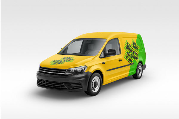 Panel Van Mockup Including 6 Angles
