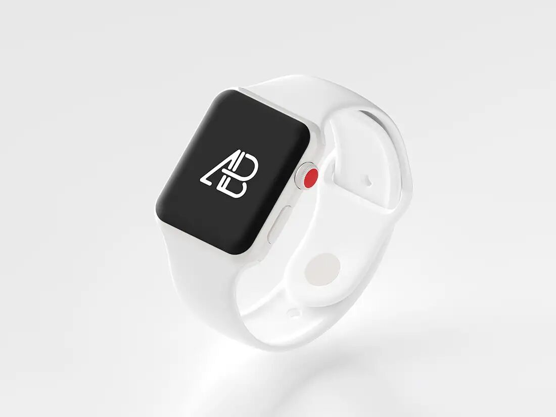 Minimal Clay Apple Watch Series 3 Mockup