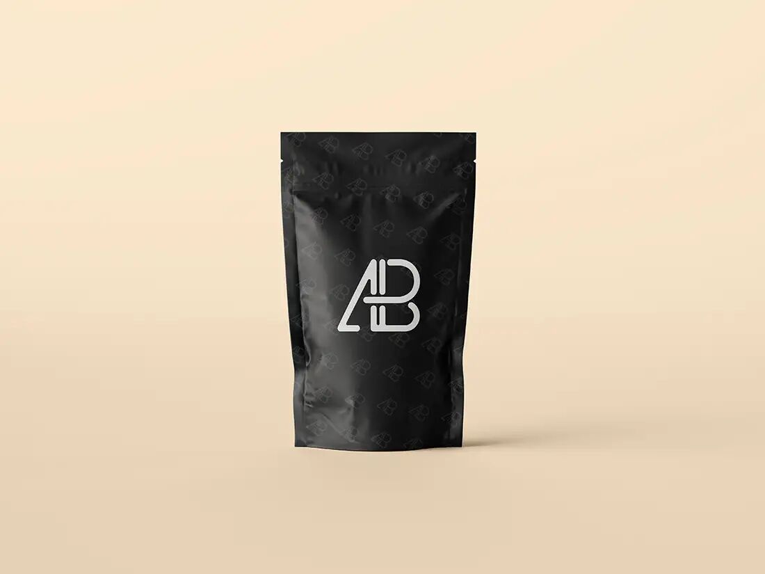Life-Like Stand-Up Pouch Packaging Mockup