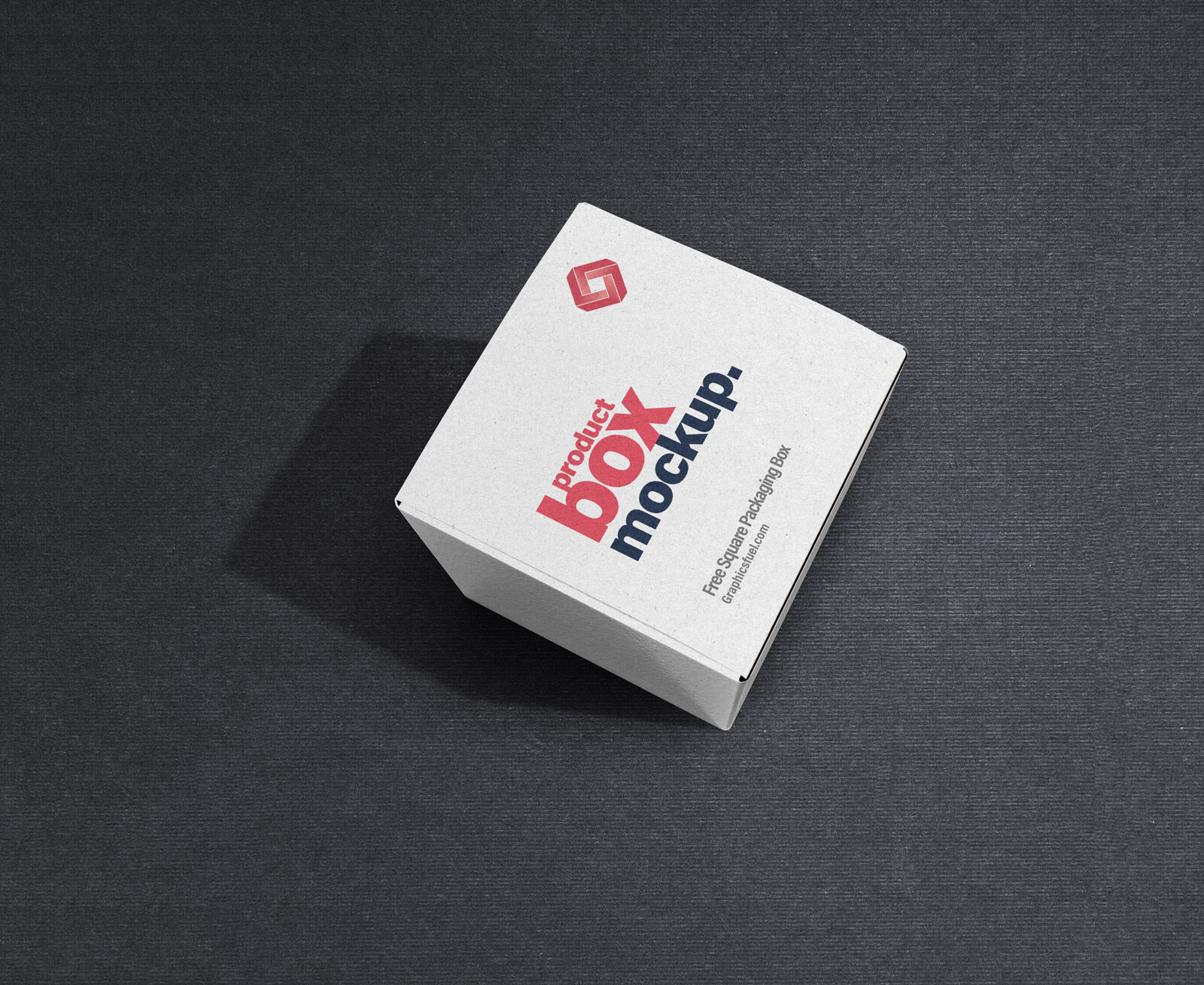 Square Packaging Product Box Mockup
