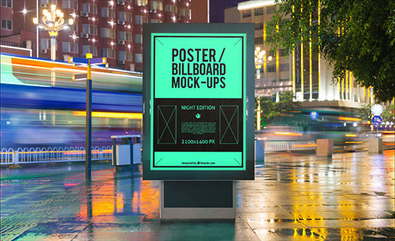 Set of 10 Urban Poster and Billboard Mockup
