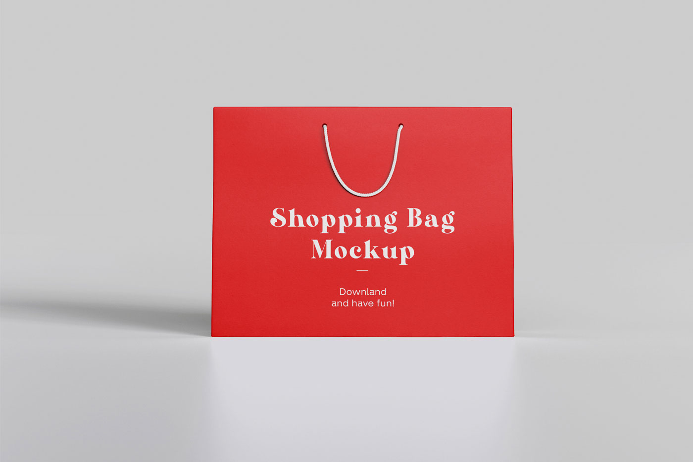 Shopping Bag Mockup Facing Forward