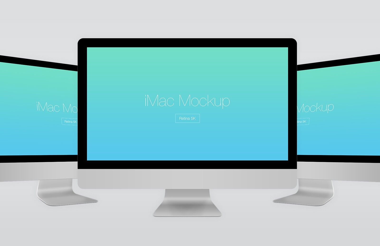Gray iMac with a 5K Retina Display Mockups