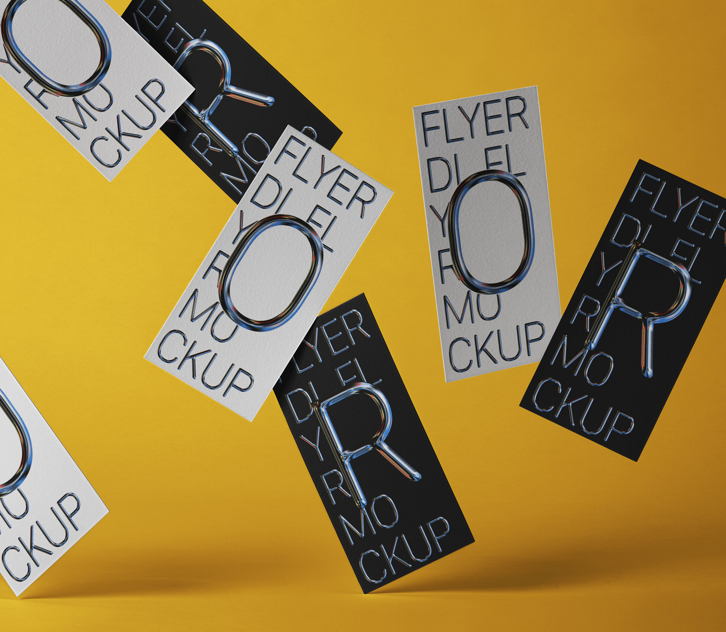 Gravity Flying Flyers Mockup
