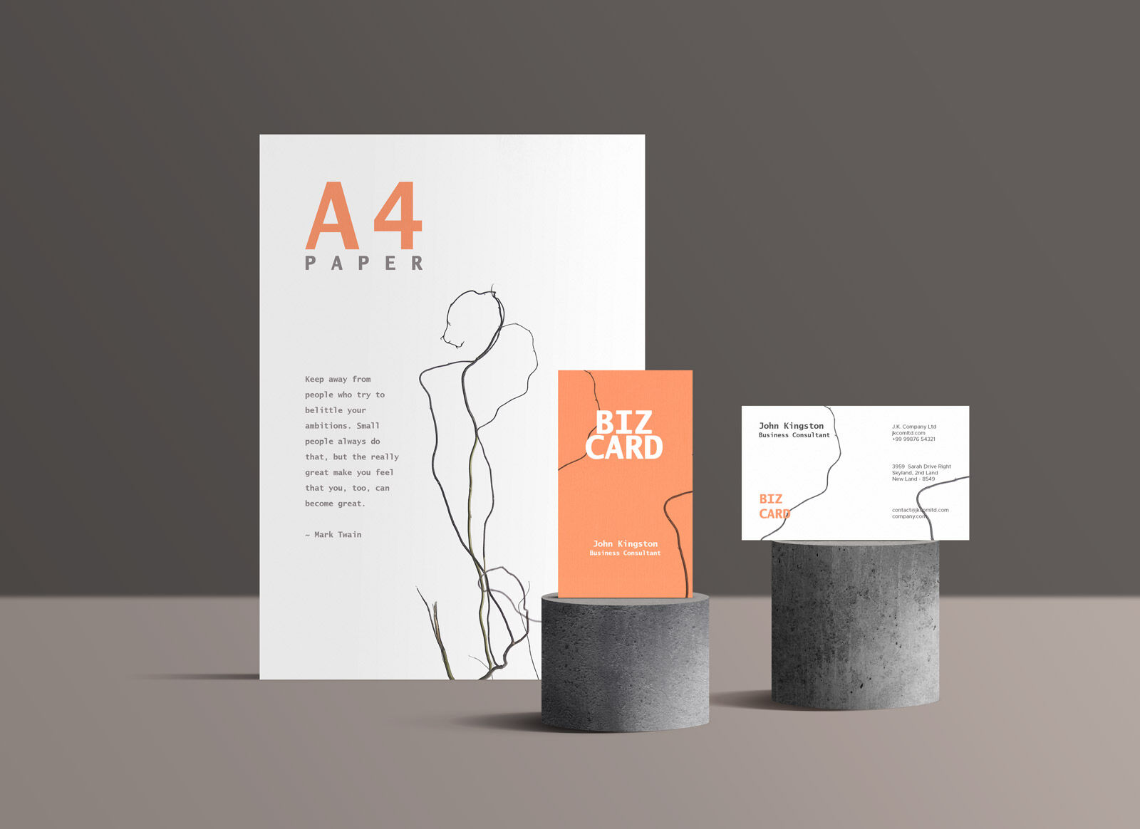 Minimal Stationery Mockup