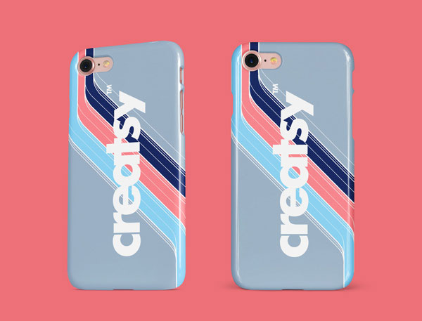 Mockup Featuring iPhone Glossy Snap Case