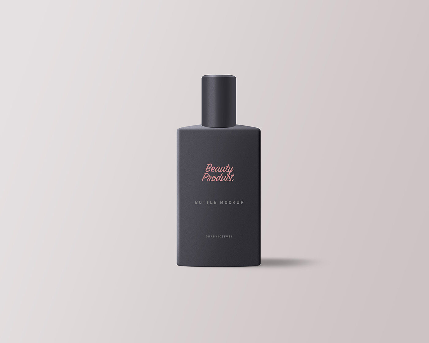 Cosmetic Product Bottle Plain Background Mockup