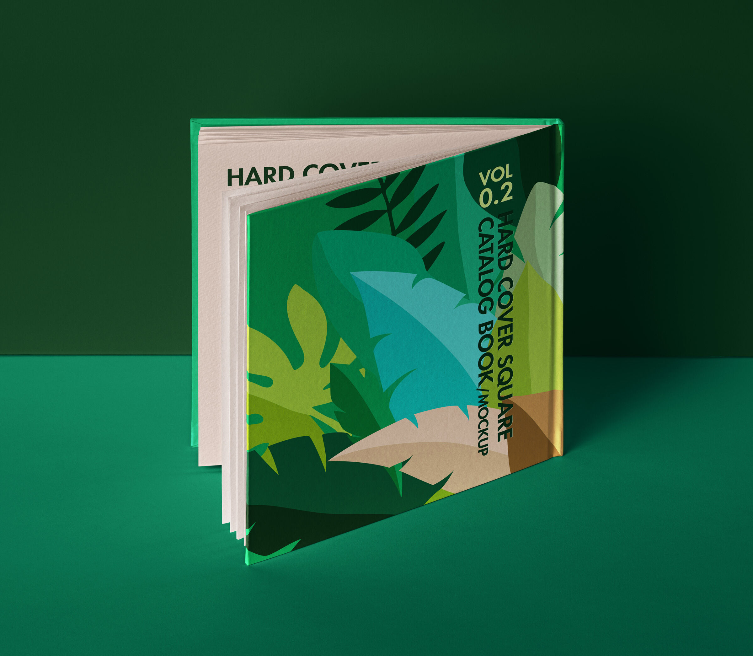 Back Cover Square Catalog Mockup