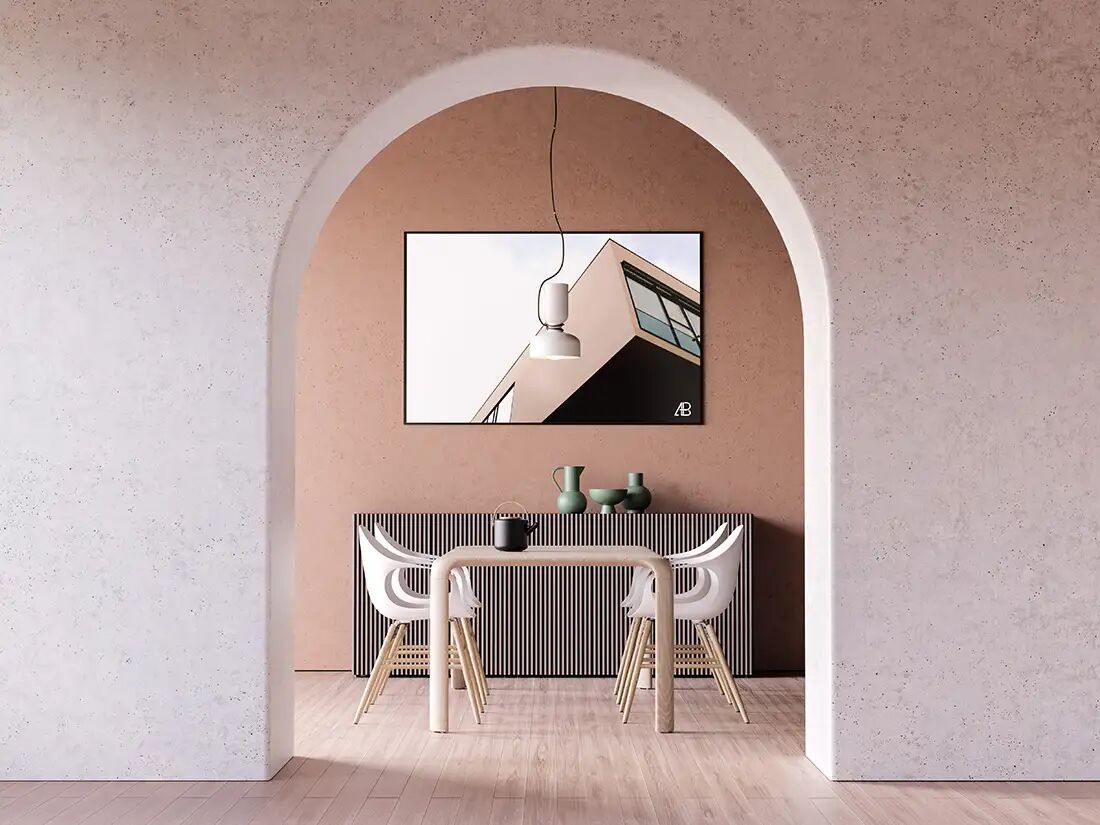 Horizontal Poster in an Modern Interior Mockup