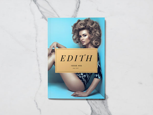 Mockup Front, Back Cover and Inner Page of A5 Sized Magazine