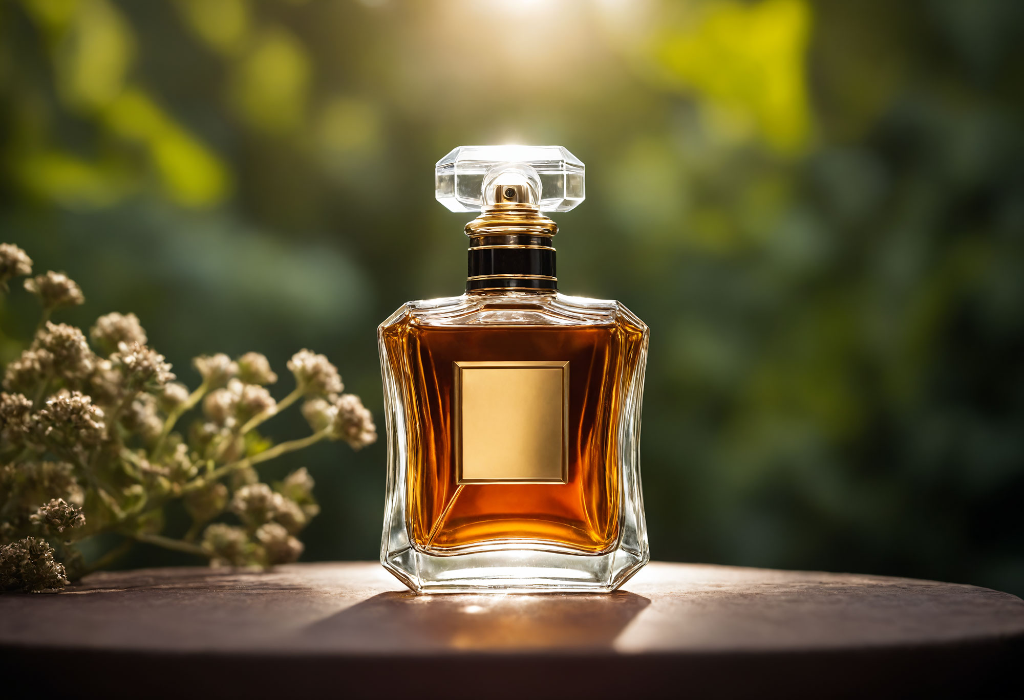 Outdoor Perfume Bottle Mockup preview