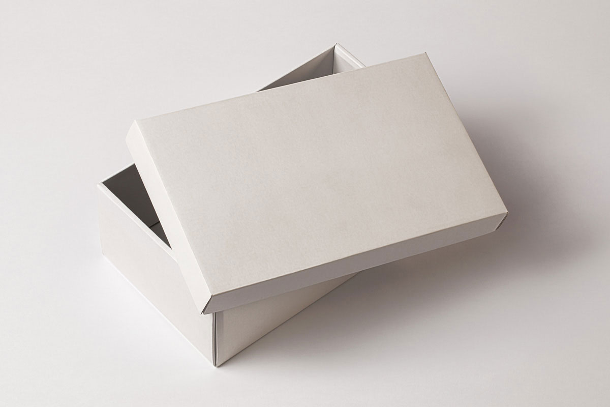 Shoes Box Mockup in Perspective View