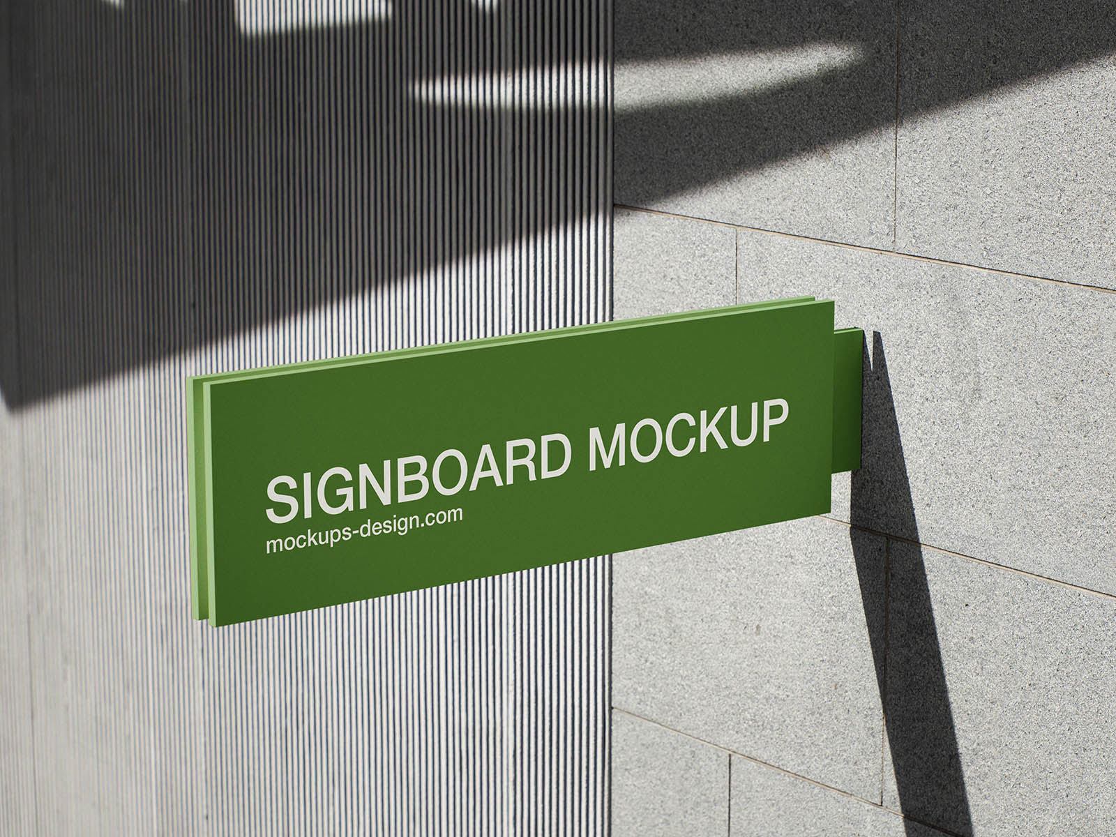 Rectangular Signboard Mockup preview