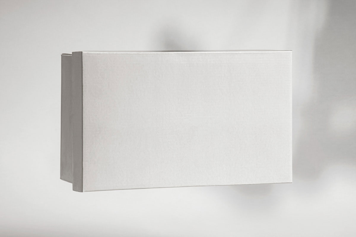 Falling Shoe Box Mockup in Facing View