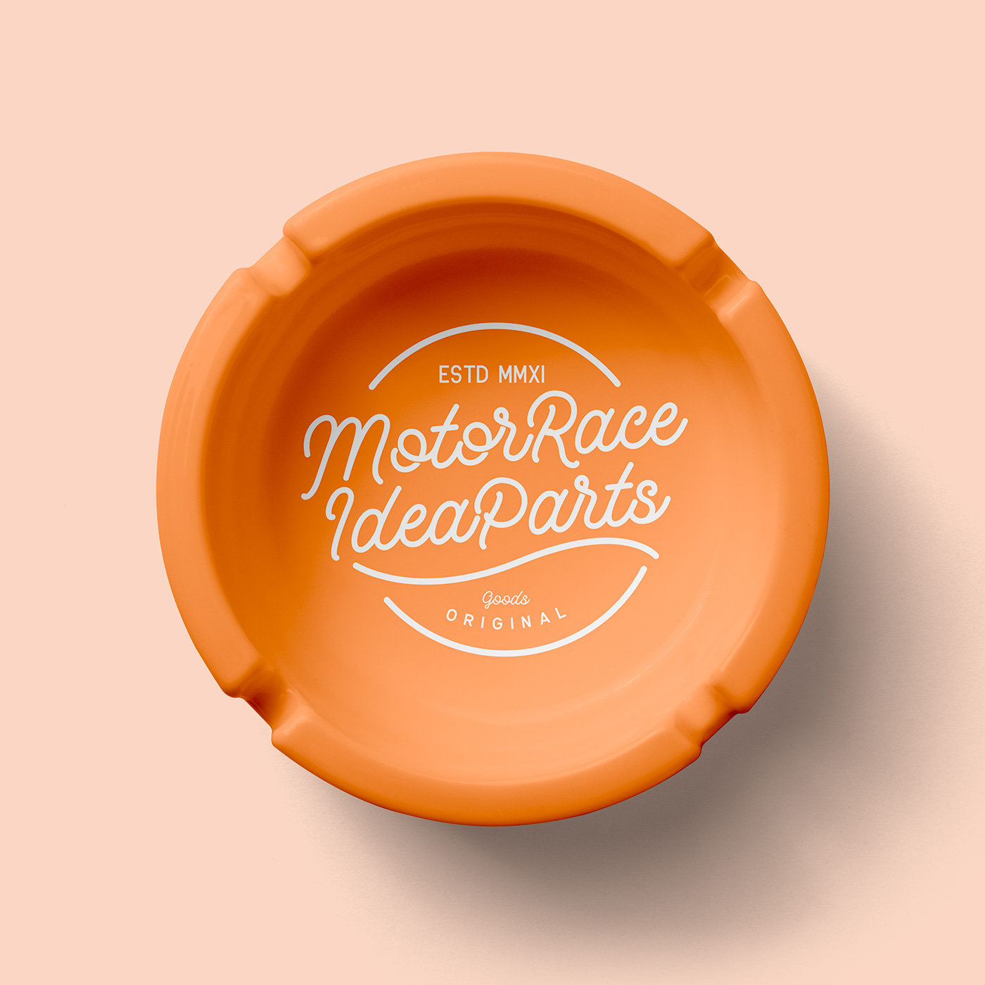 Ashtray Mockup in Top View preview