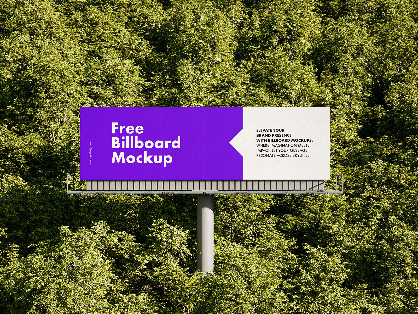 2 Horizontal Billboard Mockups Among the Trees preview