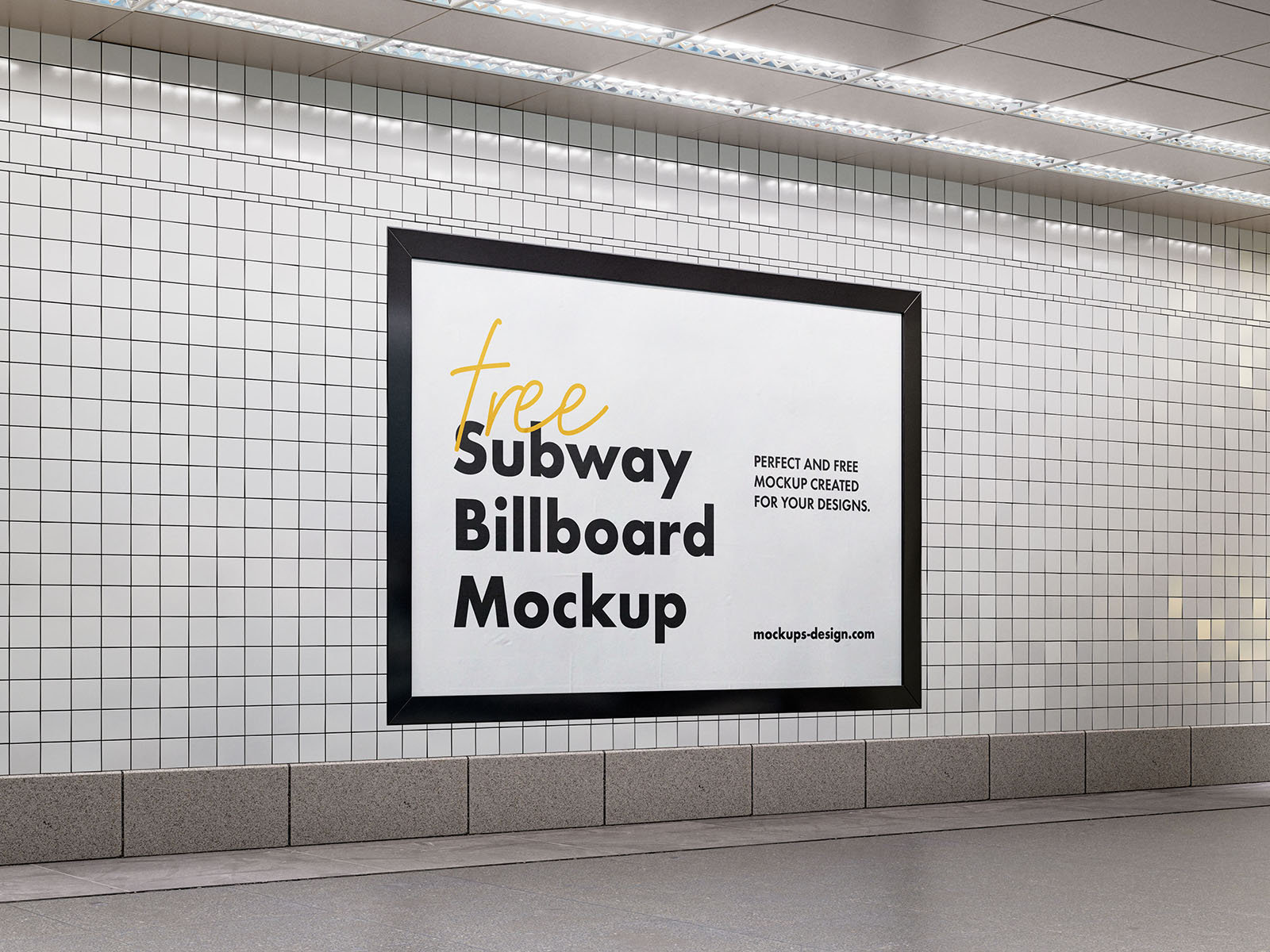 3 Subway Billboard Mockups