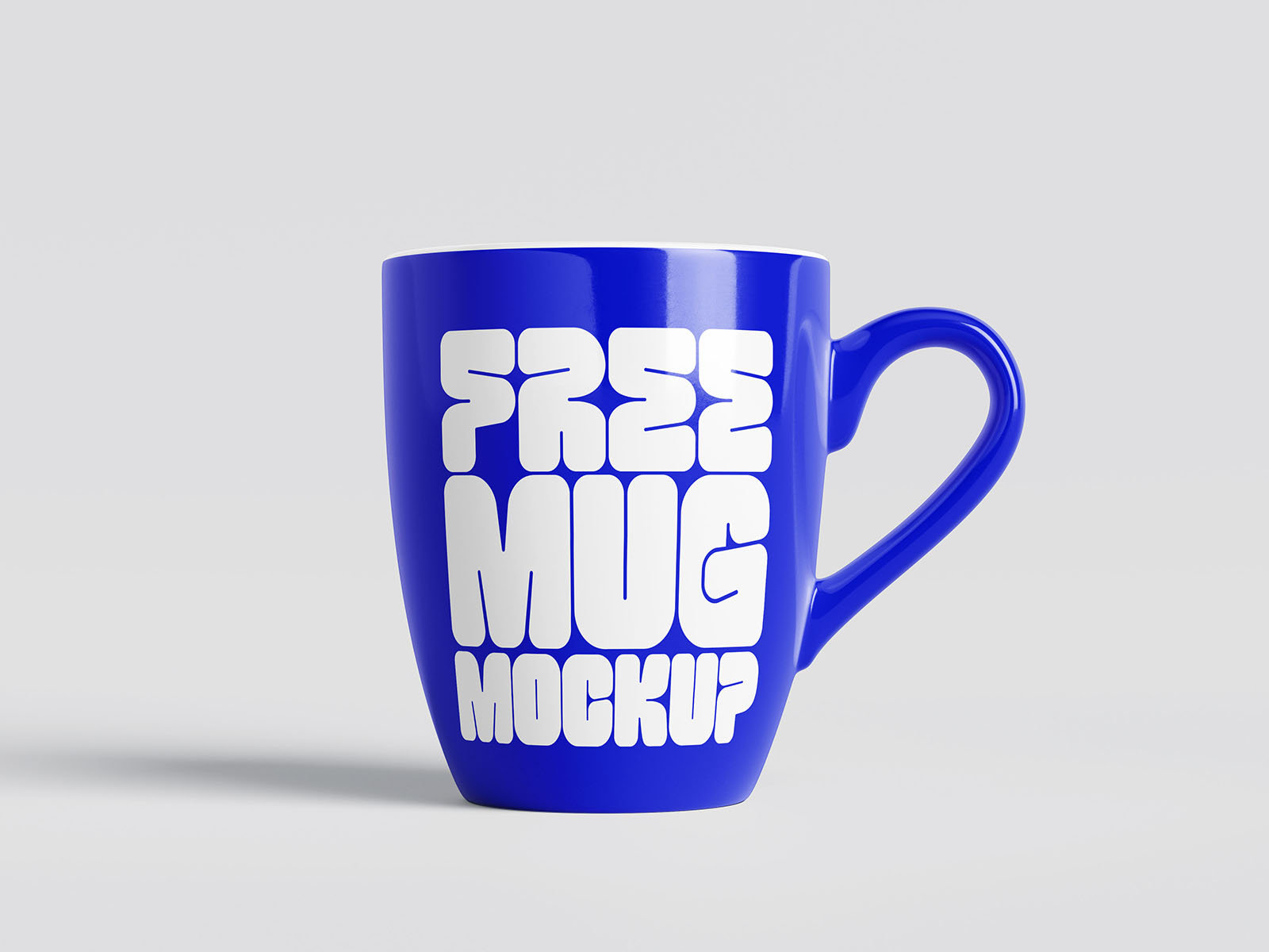 5 Curvy Mug Mockups Facing Different Angles preview