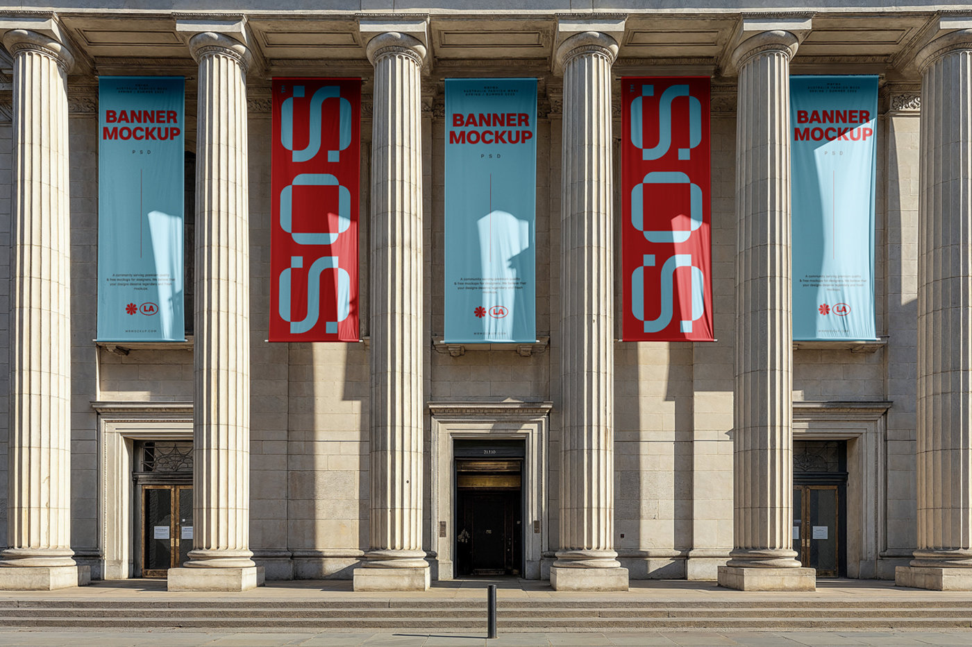 5 Vertical Art Museum Banners Mockup preview
