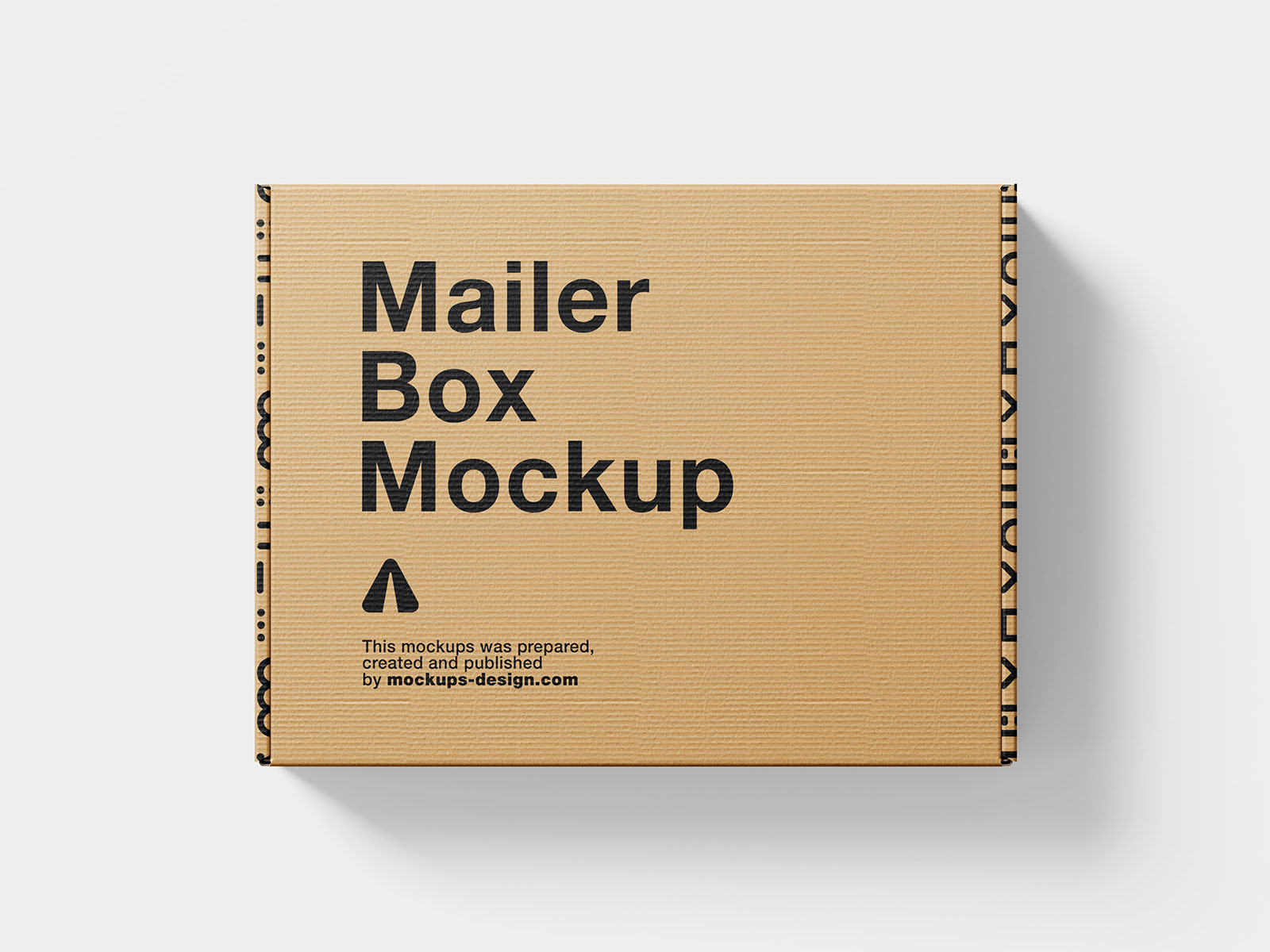 4 Rectangular Carboard Box Mockups, Opened and Closed preview