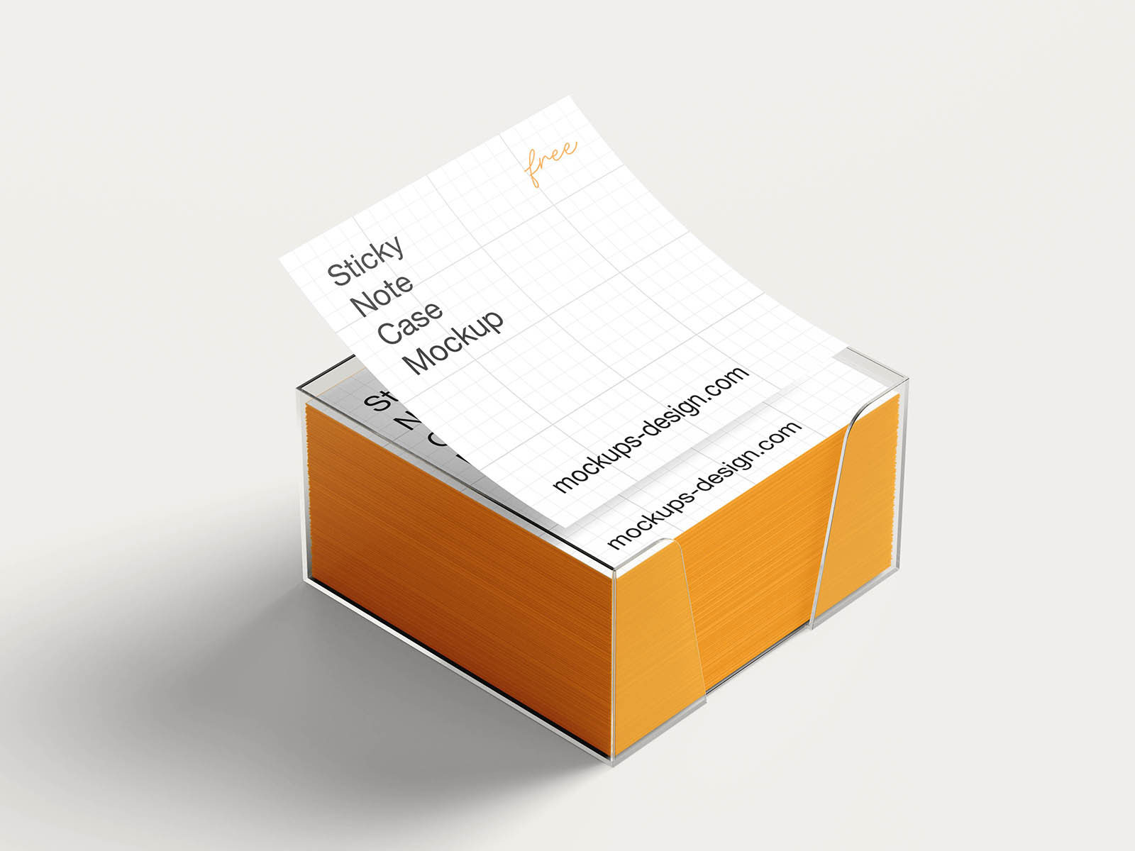 Clean Sticky Note Case Mockup preview