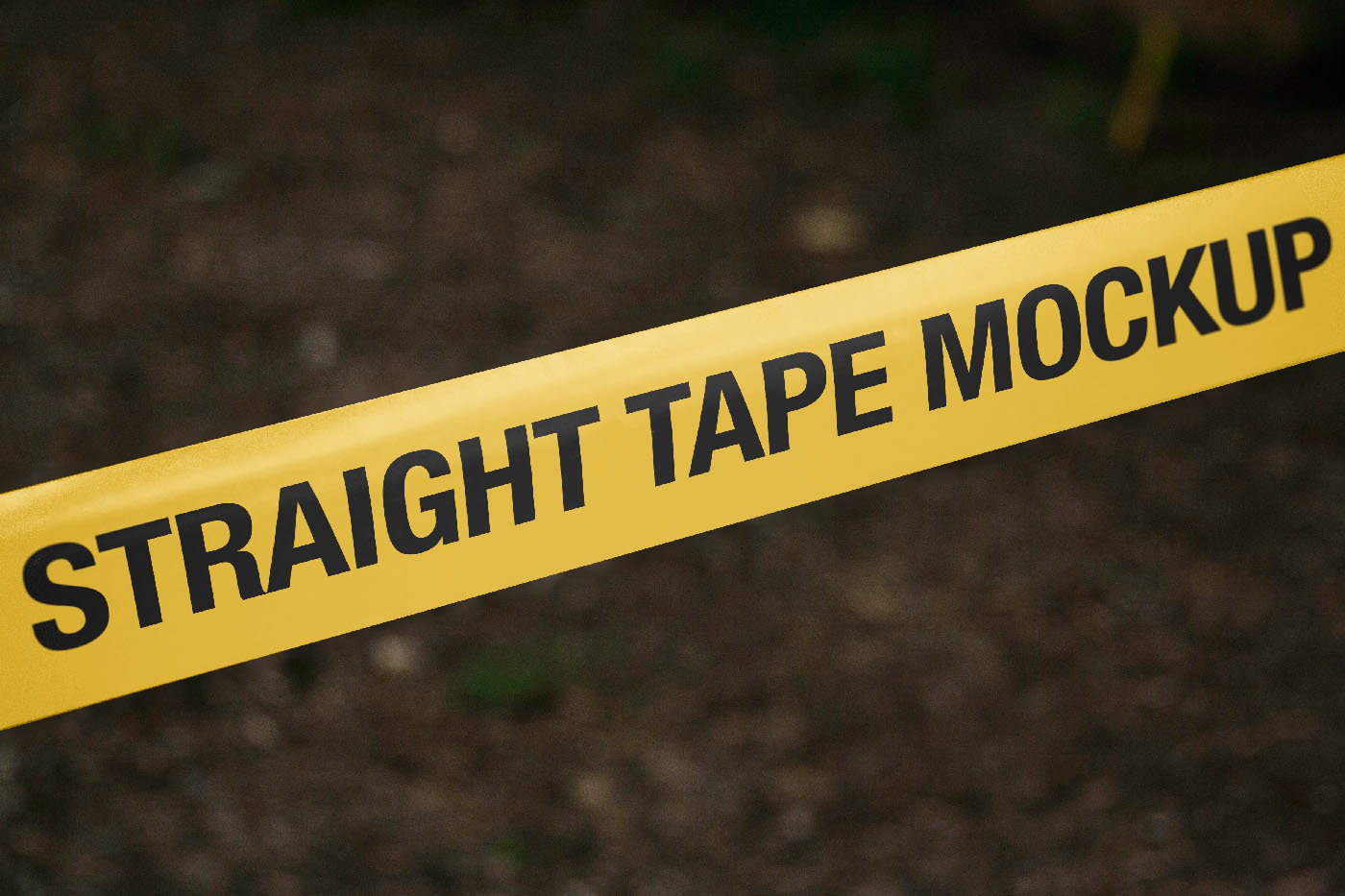 Facing View of Straight Tape Mockup