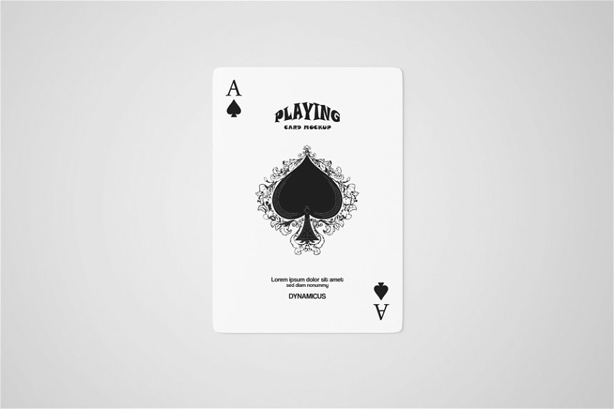 4 Visions of Playing Card Mockup