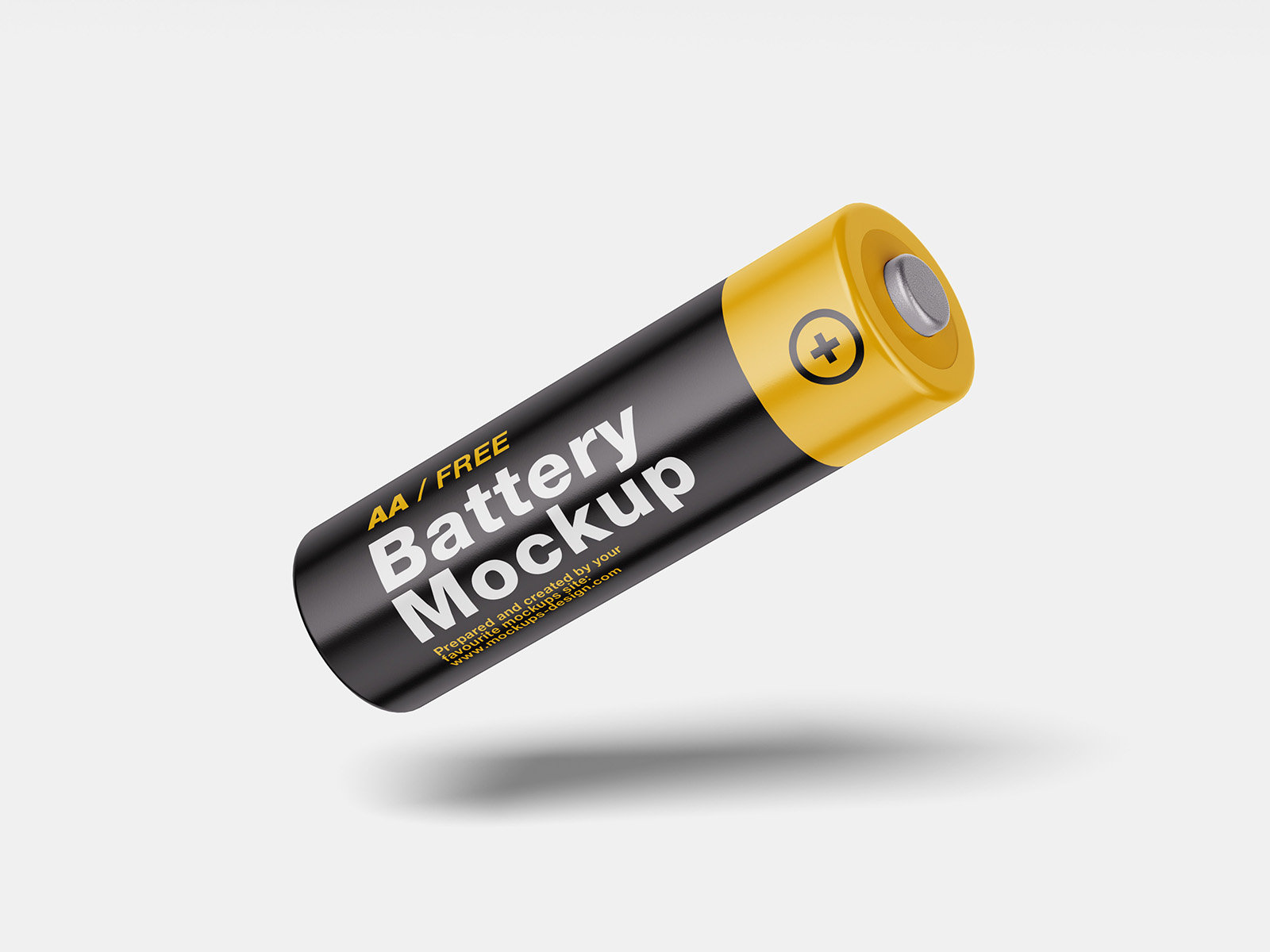 4 Showcases of AA Battery Mockup