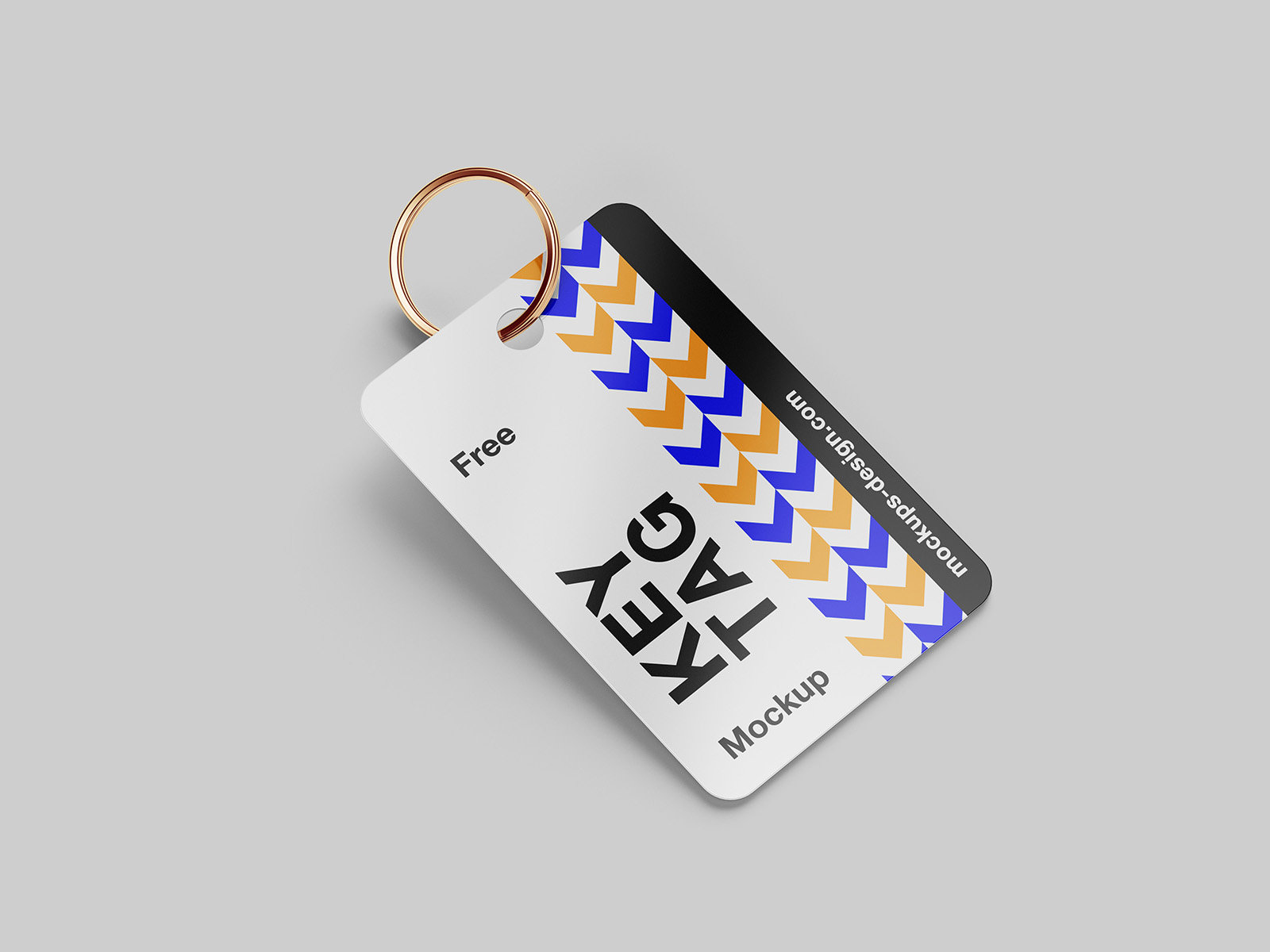 4 Different Sights of Key Tag Mockup