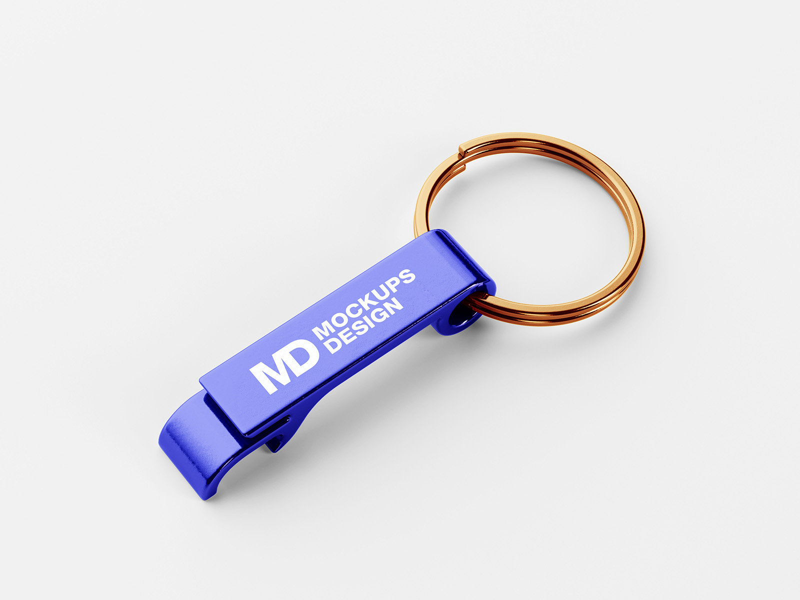 3 Shots of Keychain Opener Mockup