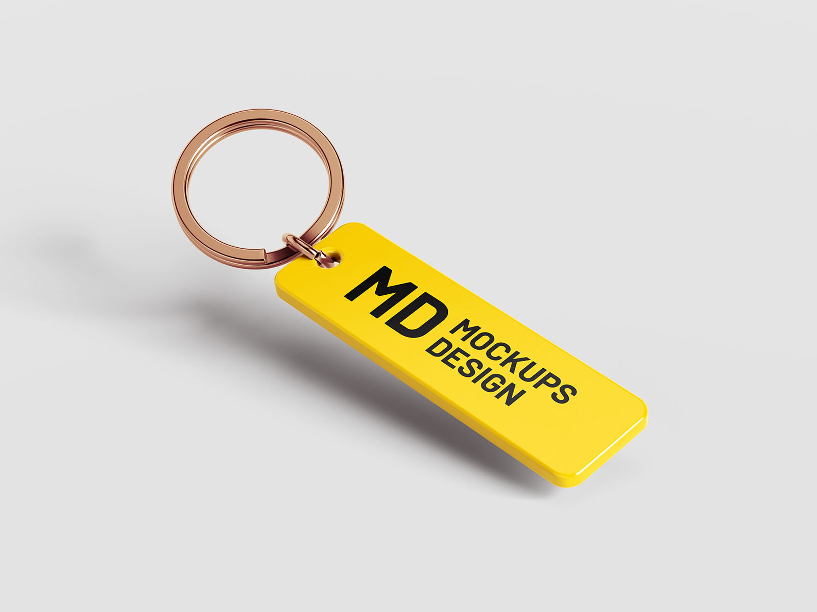 5 Rectangle Keychain Mockups in Varied Visions
