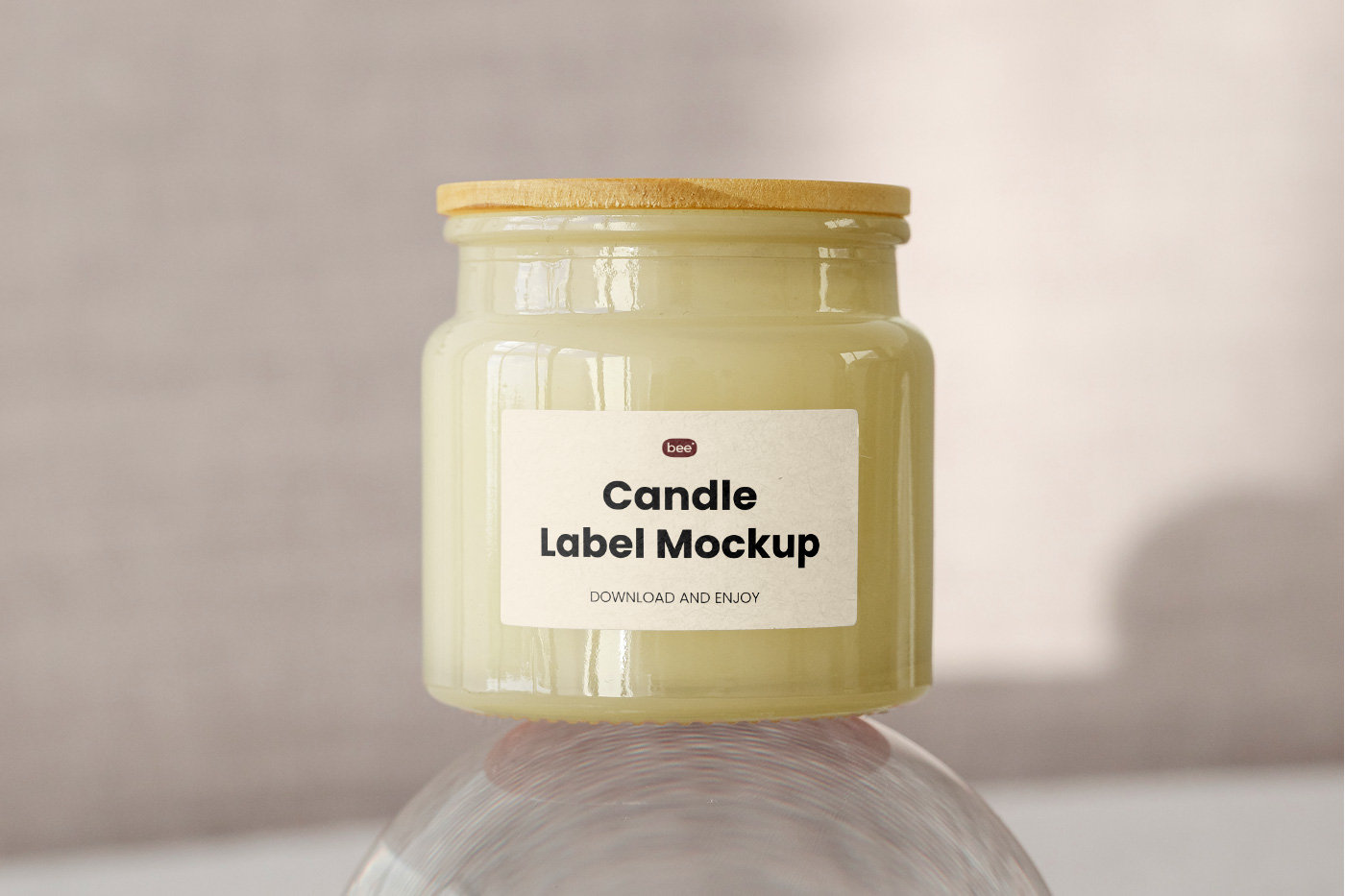 Front Shot of Jar Mockup on Glass Ball preview