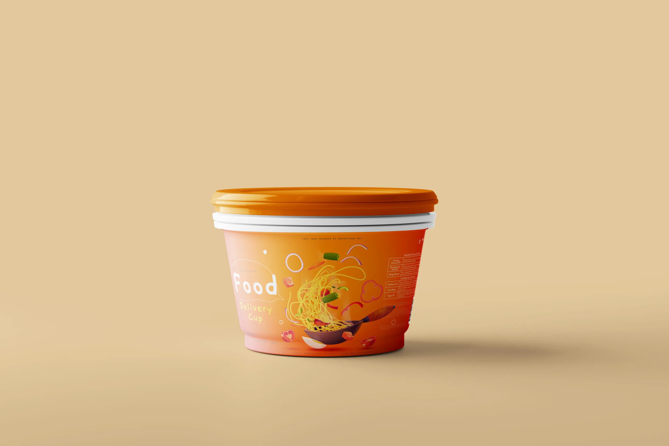 5 Food Delivery Cup Mockups in Varied Sights