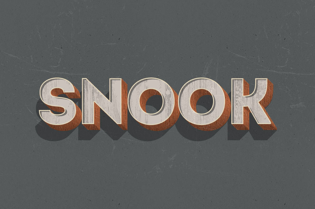 Retro Wood Text Styles preview