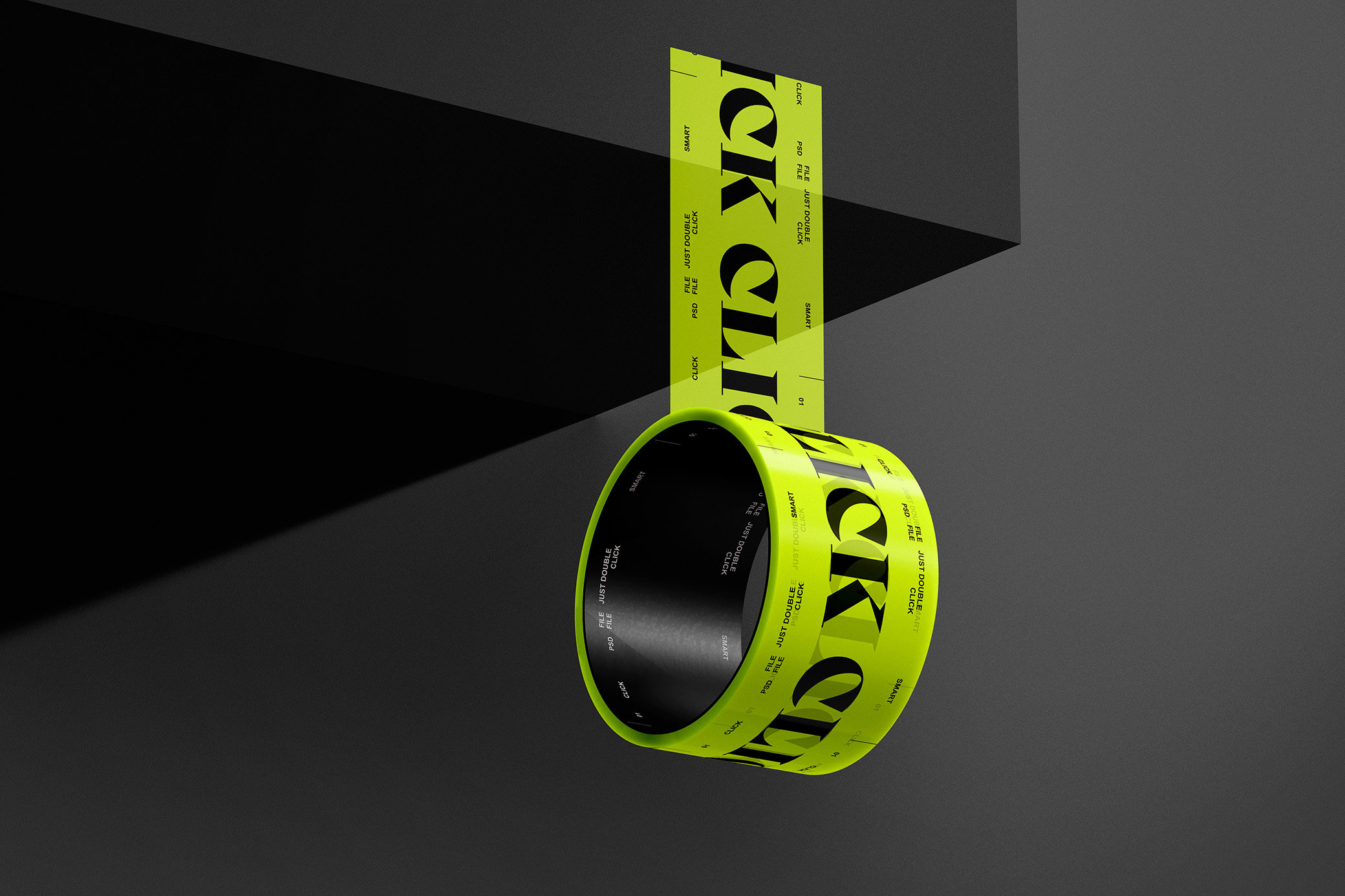 Duct Tape Mockup in Perspective View