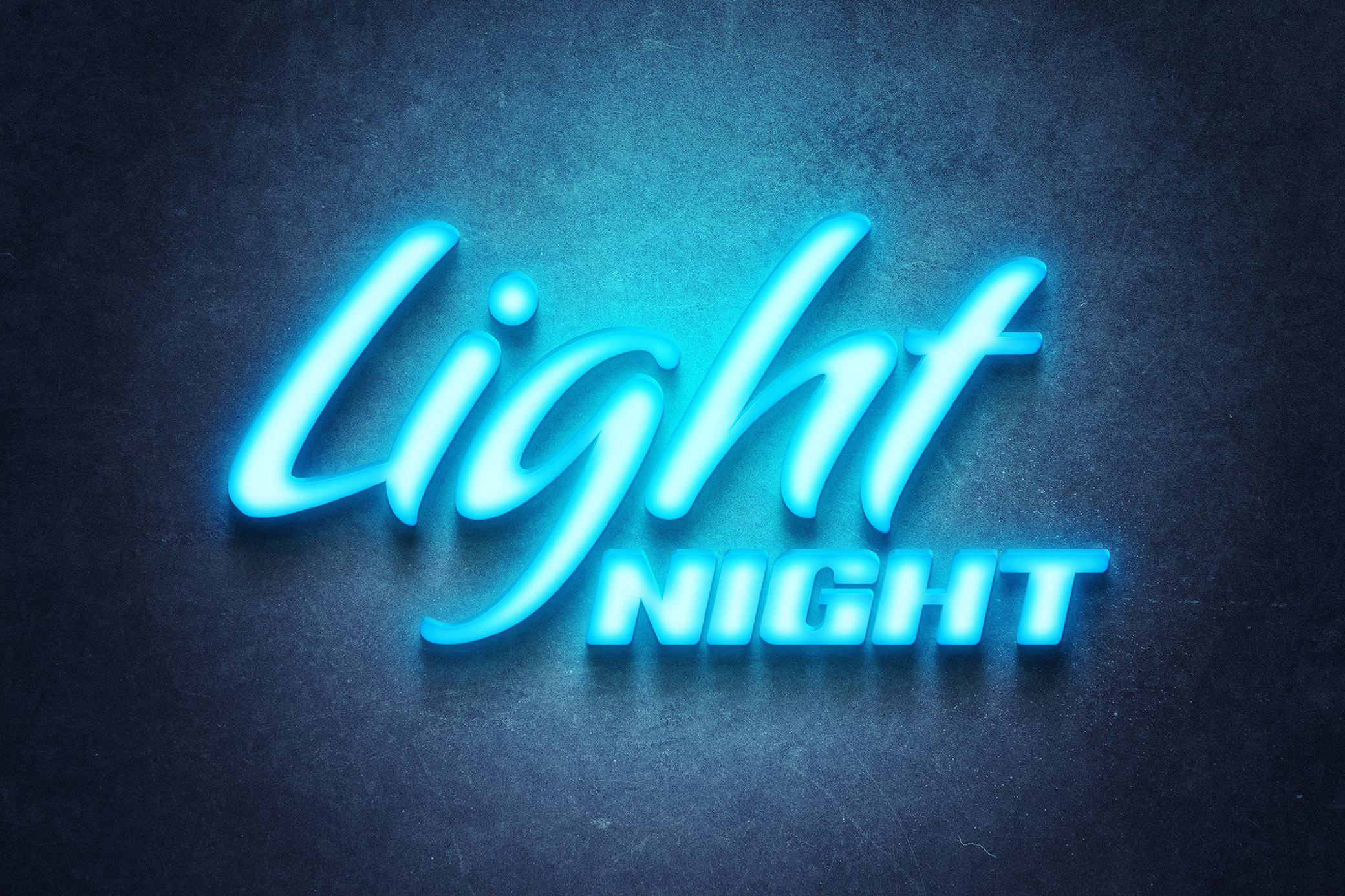 Front Sight of Debossed Frozen Light Logo Mockup / Text Effect