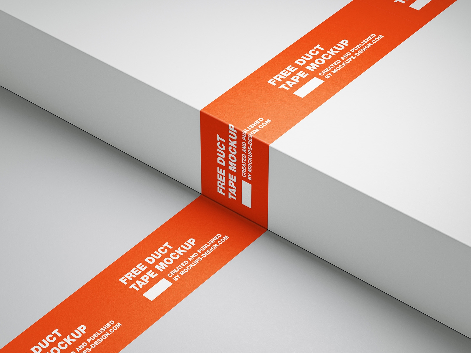 3 Mockups of Simple Duct Tape from Various Views
