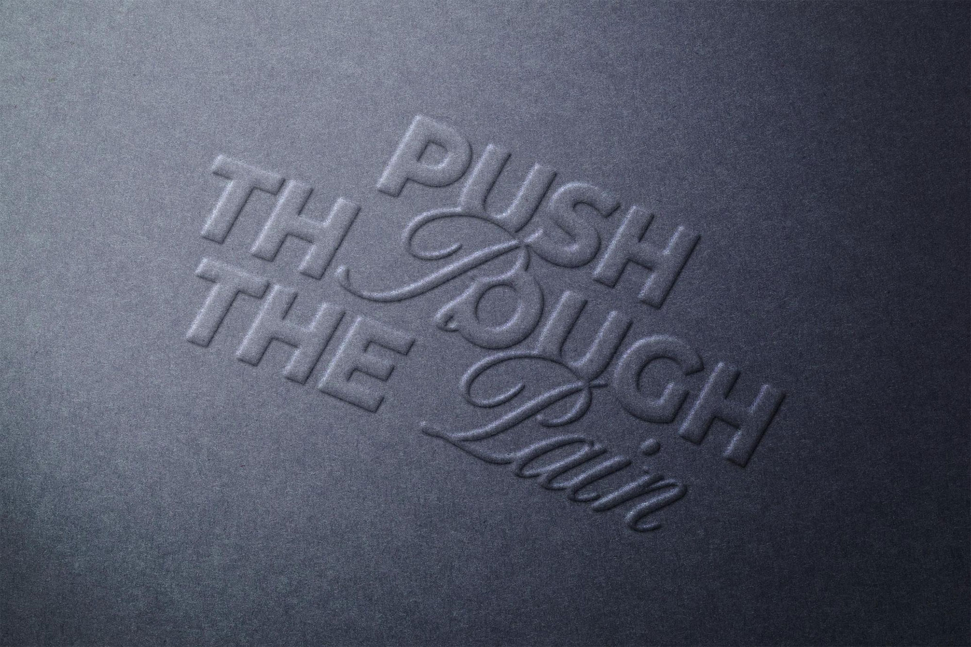Paper Emboss Logo Mockup / Text Effect
