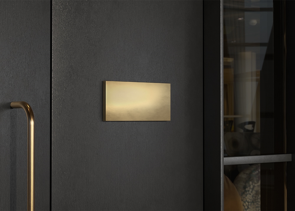 Front View of Metallic Door Sign Mockup preview