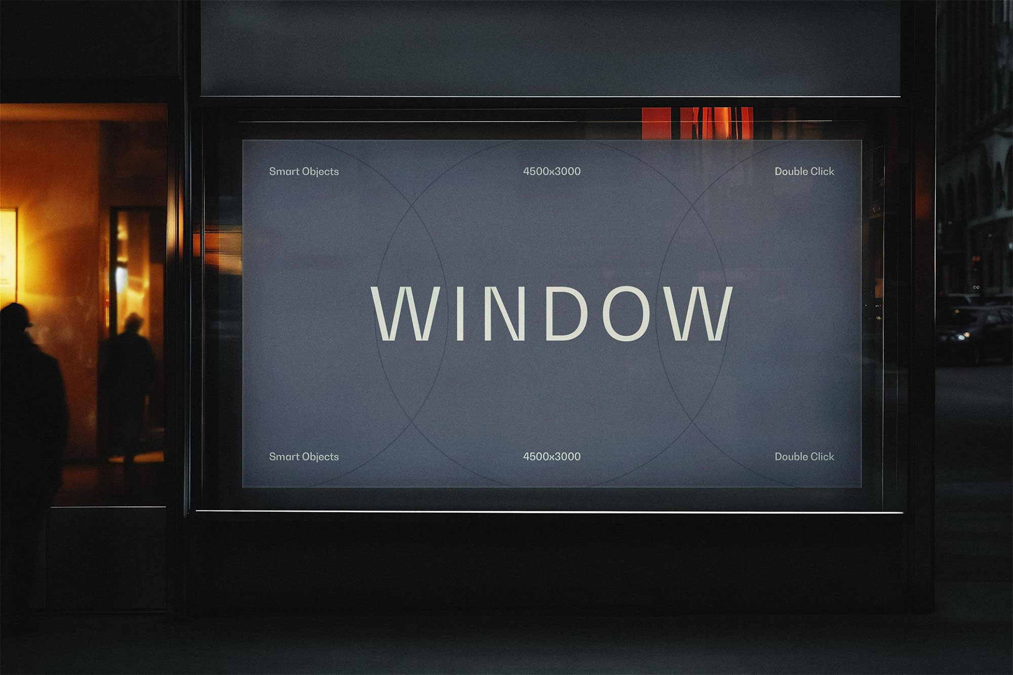 Shop Window Poster Mockup preview