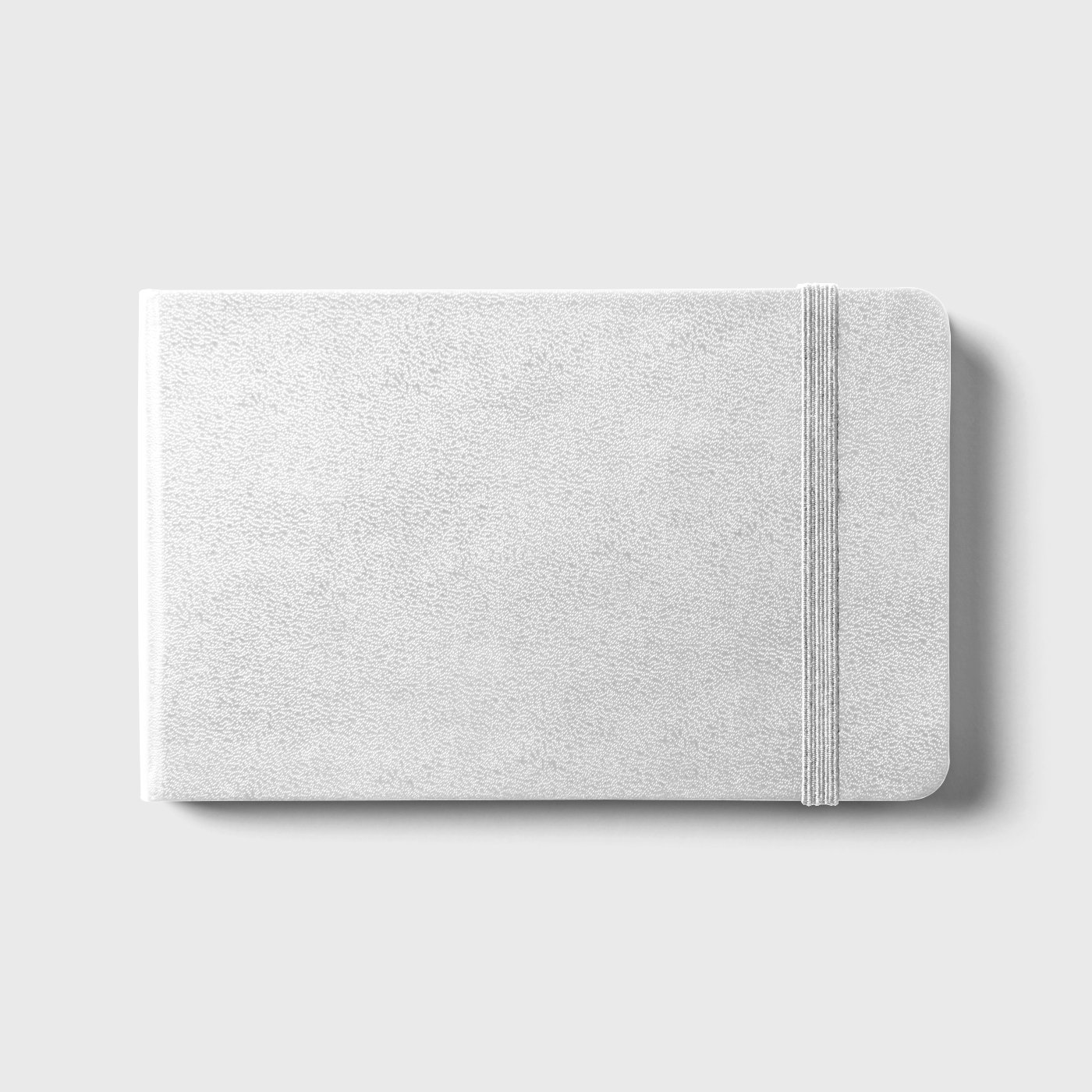 Top View of Rubber Band Notebook Mockup preview