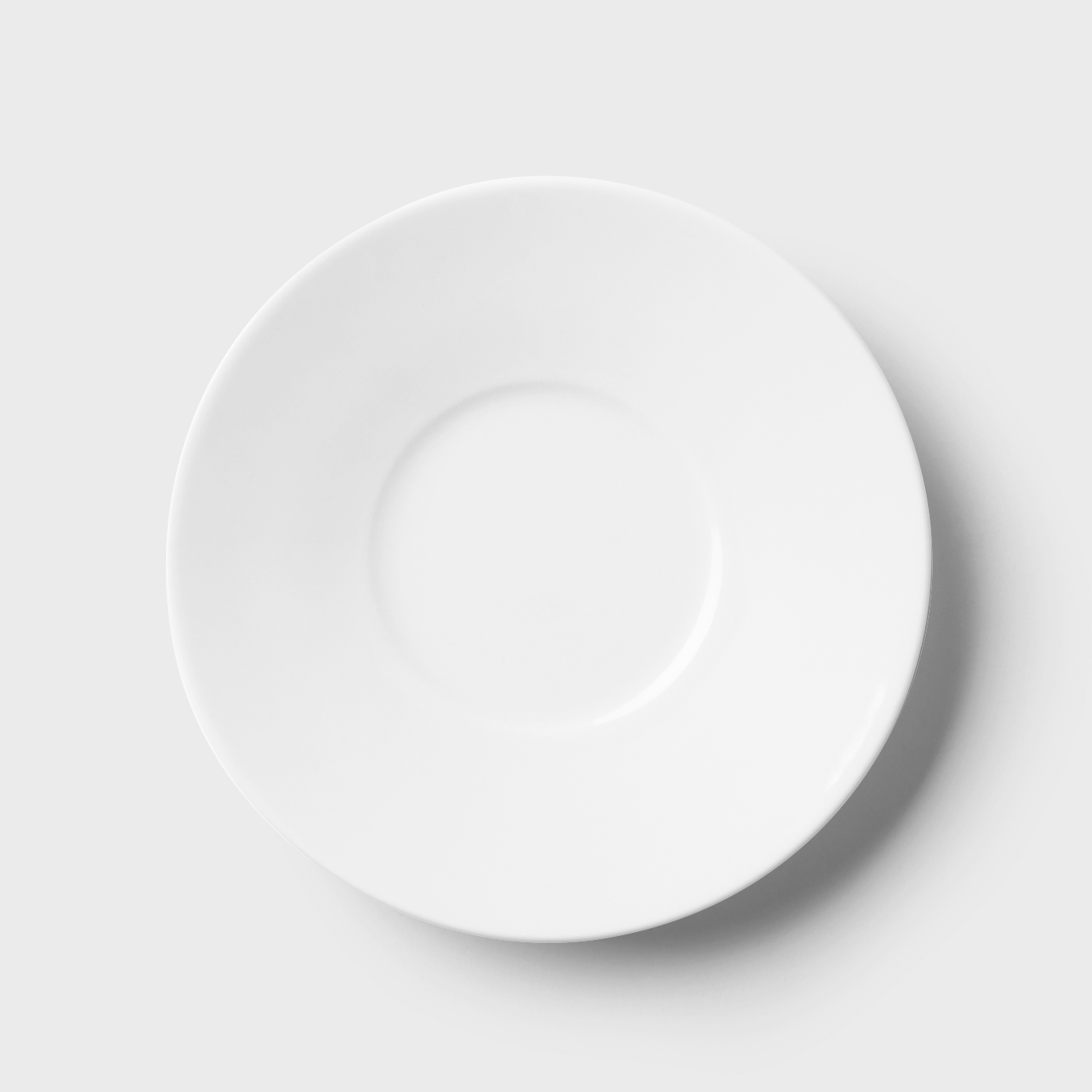 Top View of Simple Saucer Mockup