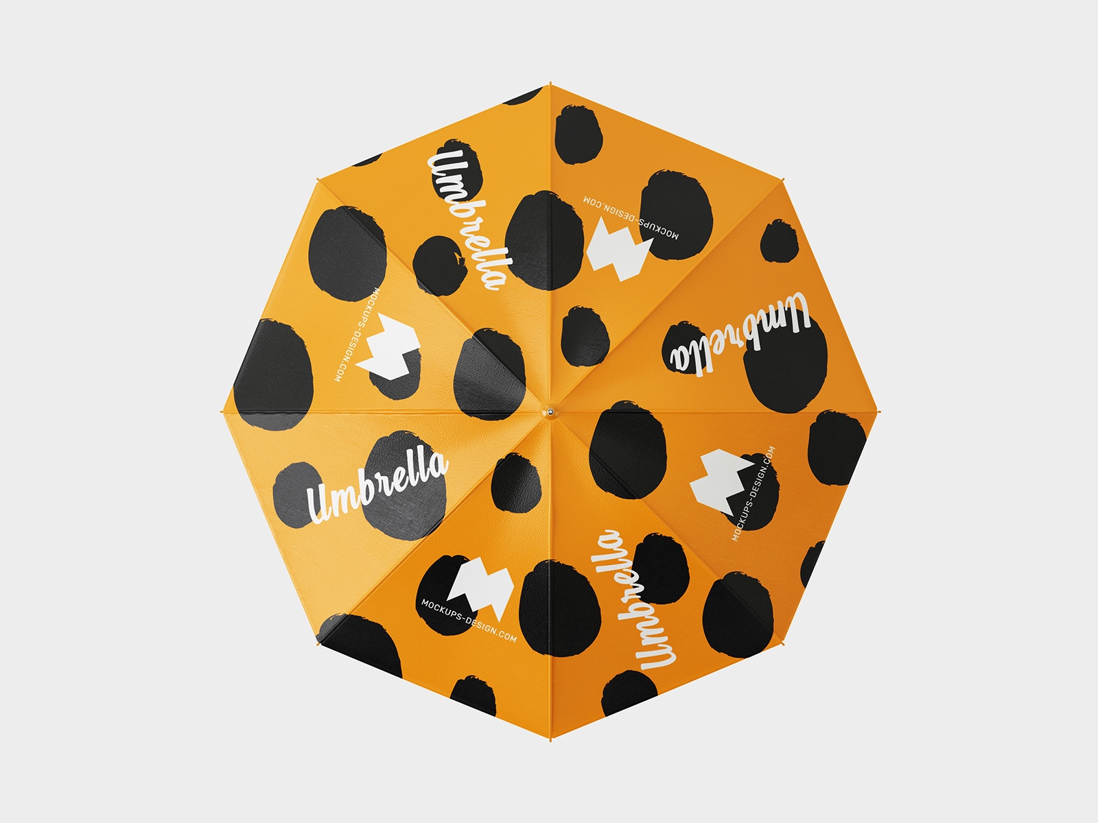 4 Mockups of Umbrella in Different Views