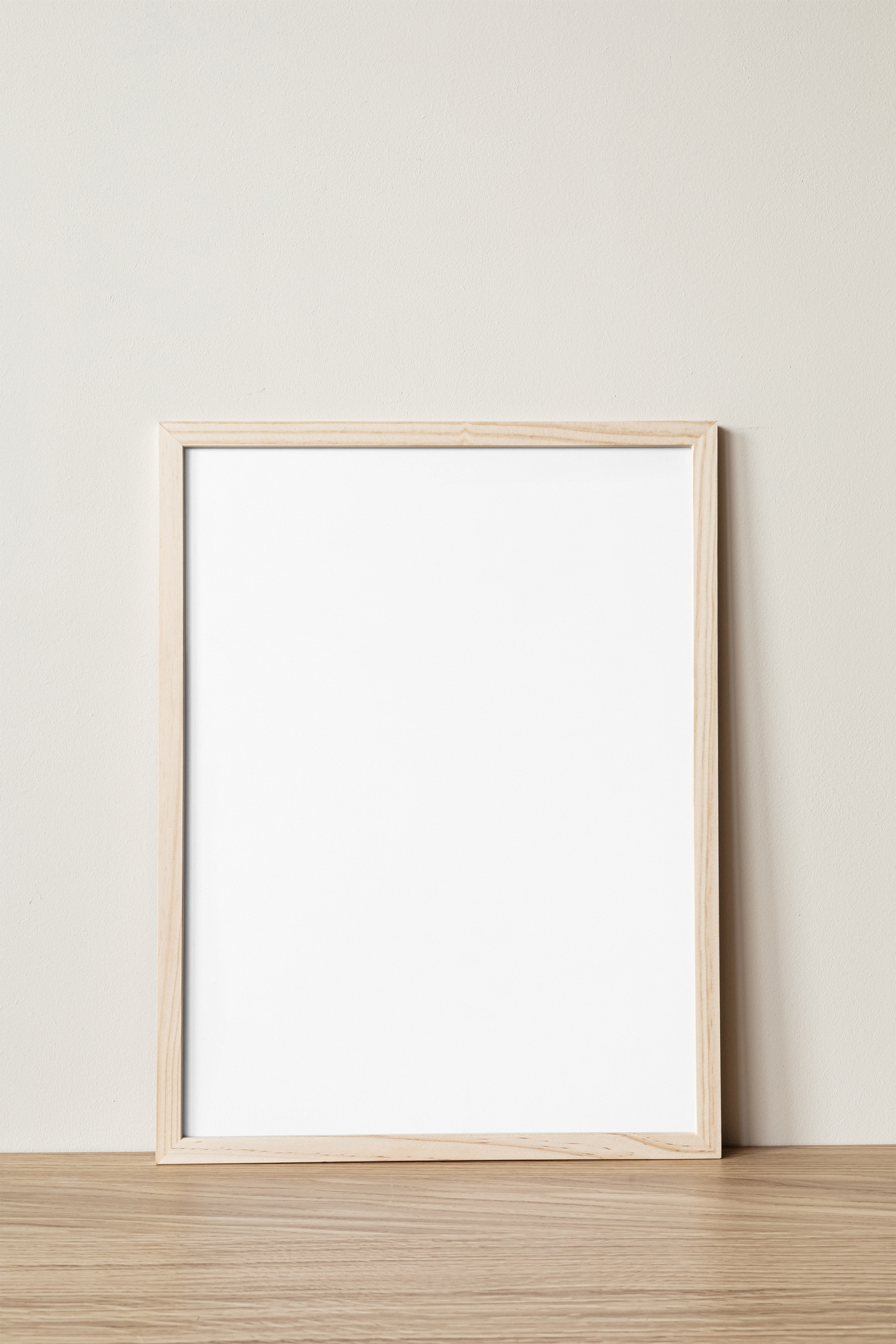 Front View of a Wooden Frame Mockup preview